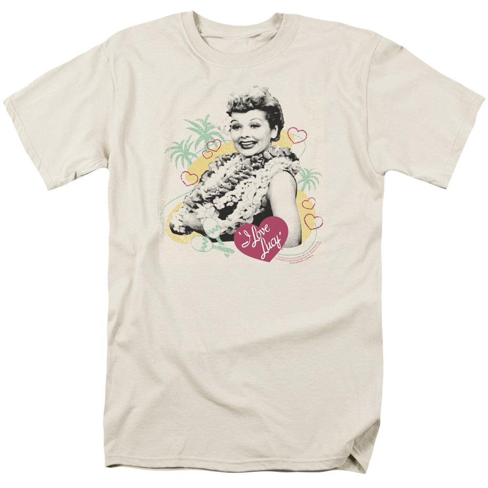 I LOVE LUCY/LUAU GRAPHIC - S/S ADULT 18/1 - CREAM