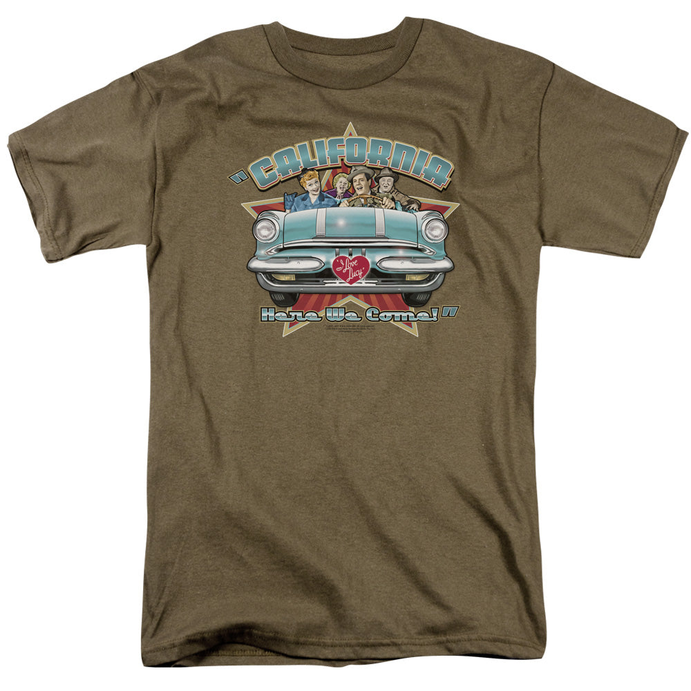 I LOVE LUCY/CALIFORNIA HERE WE COME - S/S ADULT 18/1 - SAFARI GREEN
