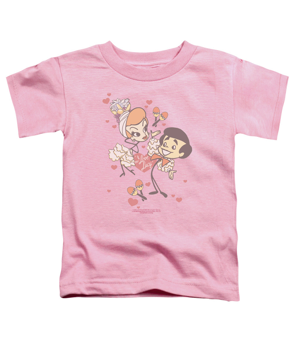 I LOVE LUCY/RUMBA DANCE - S/S TODDLER TEE - PINK