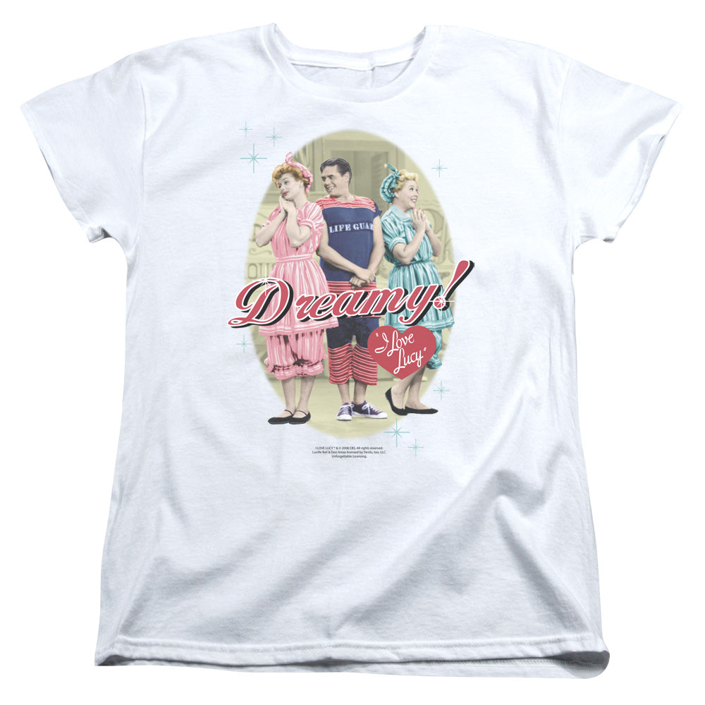 I LOVE LUCY/DREAMY! - S/S WOMENS TEE - WHITE
