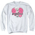 I LOVE LUCY/FUNNY & FABULOUS - ADULT CREWNECK SWEATSHIRT - WHITE