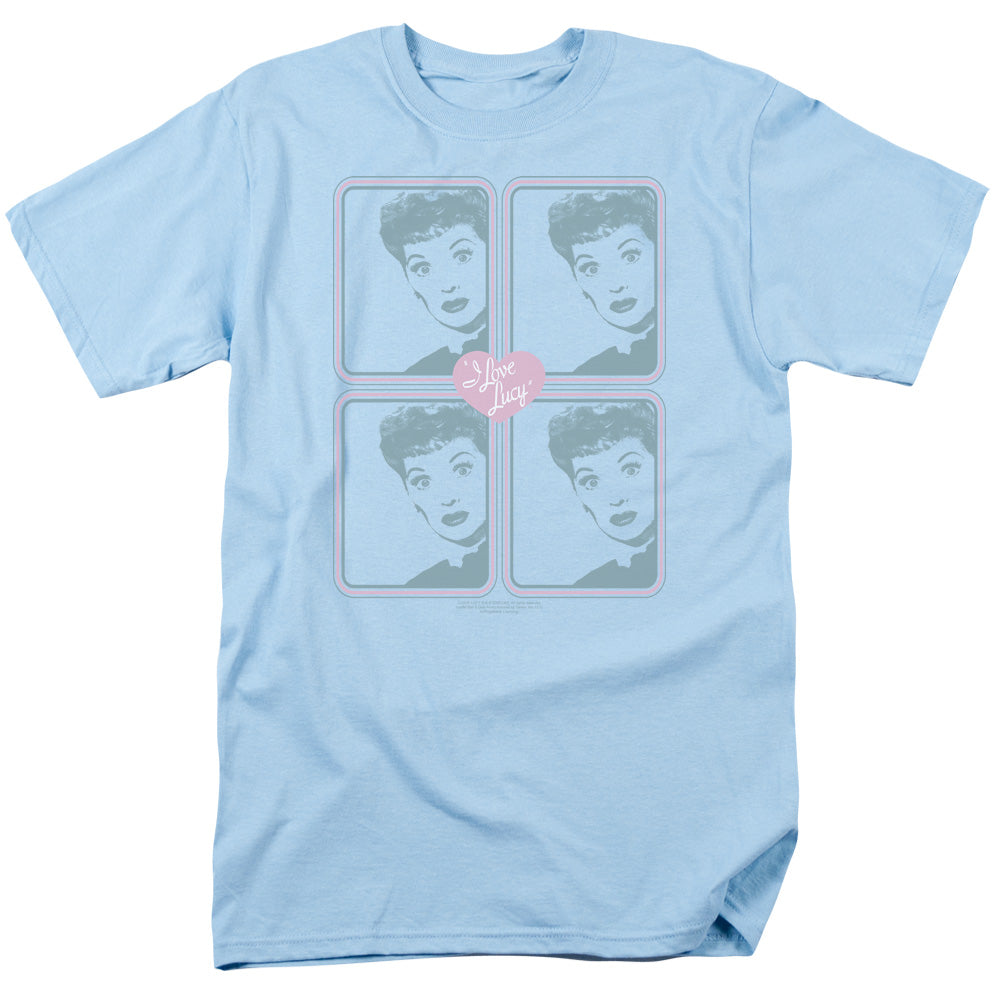I LOVE LUCY/LUCY SQUARED - S/S ADULT 18/1 - LIGHT BLUE
