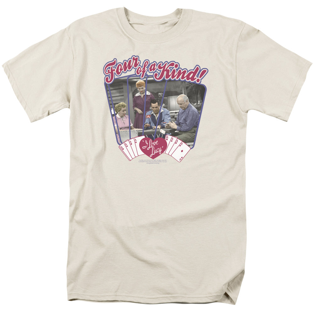 I LOVE LUCY/FOUR OF A KIND - S/S ADULT 18/1 - CREAM