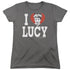 I LOVE LUCY/I LOVE LUCY - S/S WOMENS TEE - CHARCOAL