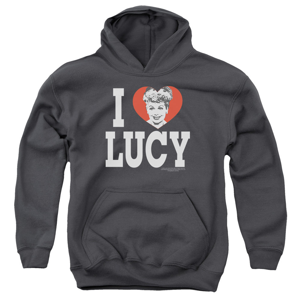 I LOVE LUCY/I LOVE LUCY - YOUTH PULLOVER HOODIE - CHARCOAL