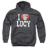I LOVE LUCY/I LOVE LUCY - YOUTH PULLOVER HOODIE - CHARCOAL