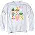 I LOVE LUCY/SO MANY FACES - ADULT CREWNECK SWEATSHIRT - WHITE