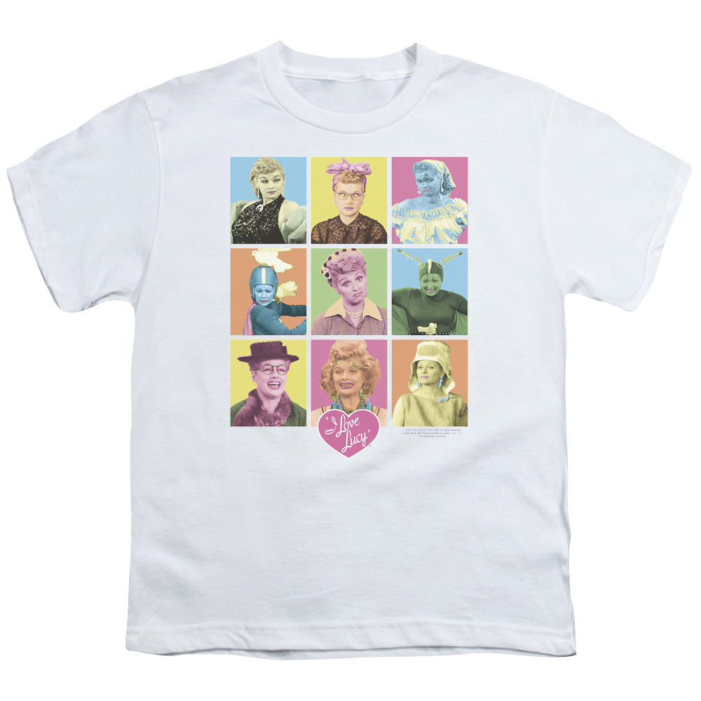 I LOVE LUCY/SO MANY FACES - S/S YOUTH 18/1 - WHITE