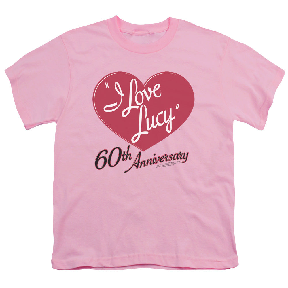I LOVE LUCY/60TH ANNIVERSARY - S/S YOUTH 18/1 - PINK