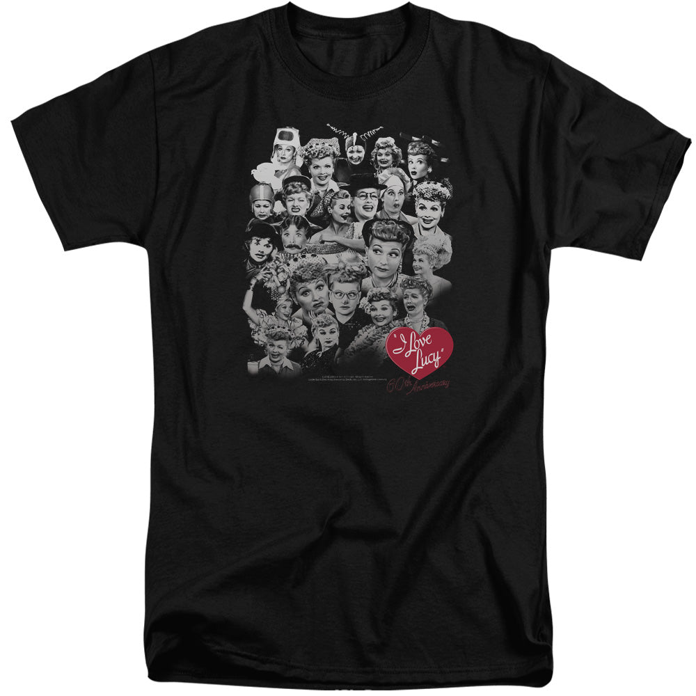 I LOVE LUCY/60 YEARS OF FUN - S/S ADULT TALL 18/1 - BLACK