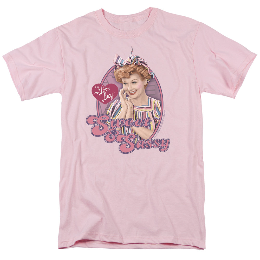 I LOVE LUCY/SWEET AND SASSY - S/S ADULT 18/1 - PINK