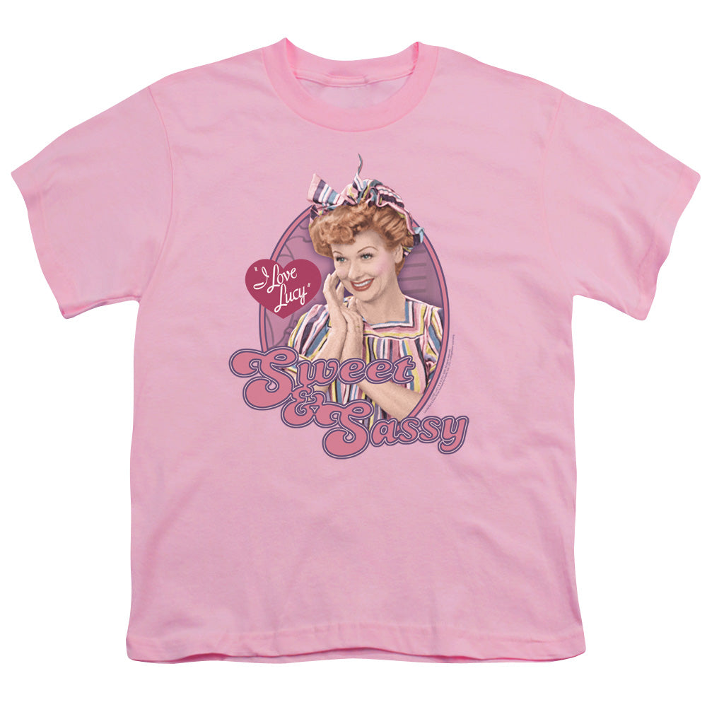 I LOVE LUCY/SWEET & SASSY - S/S YOUTH 18/1 - PINK