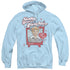 I LOVE LUCY/60 YEARS OF LAUGHTER - ADULT PULLOVER HOODIE - LIGHT BLUE