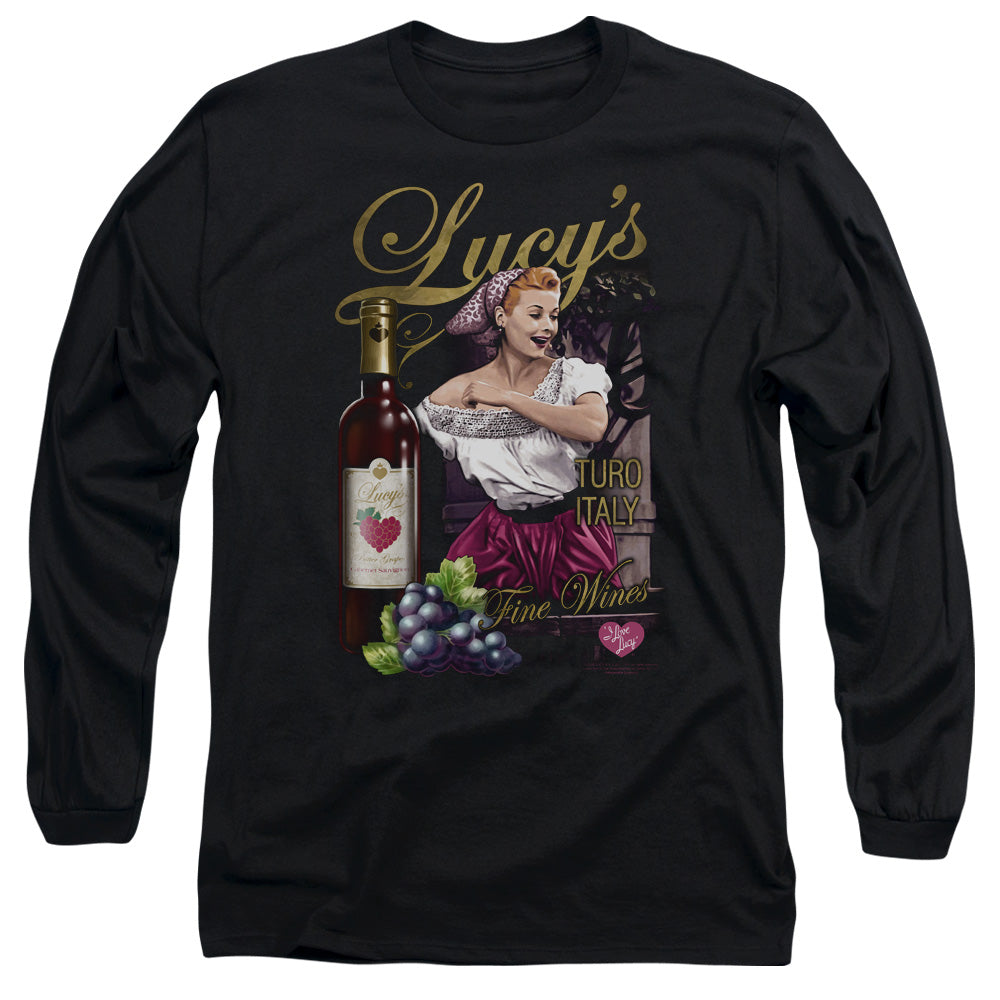 I LOVE LUCY/BITTER GRAPES -  L/S ADULT 18/1  - BLACK
