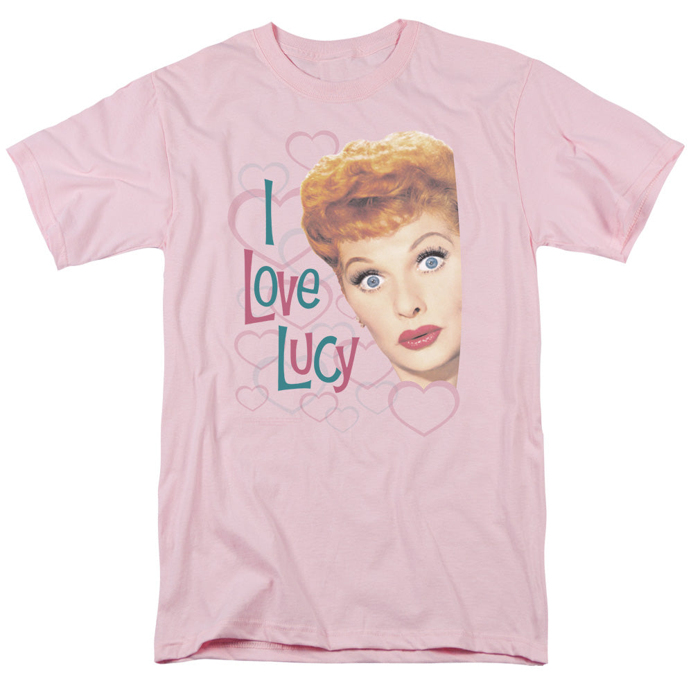 I LOVE LUCY/HOLLYWOOD OPEN HEARTS - S/S ADULT 18/1 - PINK