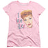 I LOVE LUCY/HOLLYWOOD OPEN HEARTS - S/S WOMENS TEE - PINK