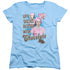 I LOVE LUCY/BETTER WITH CHOCOLATE - S/S WOMENS TEE - LIGHT BLUE
