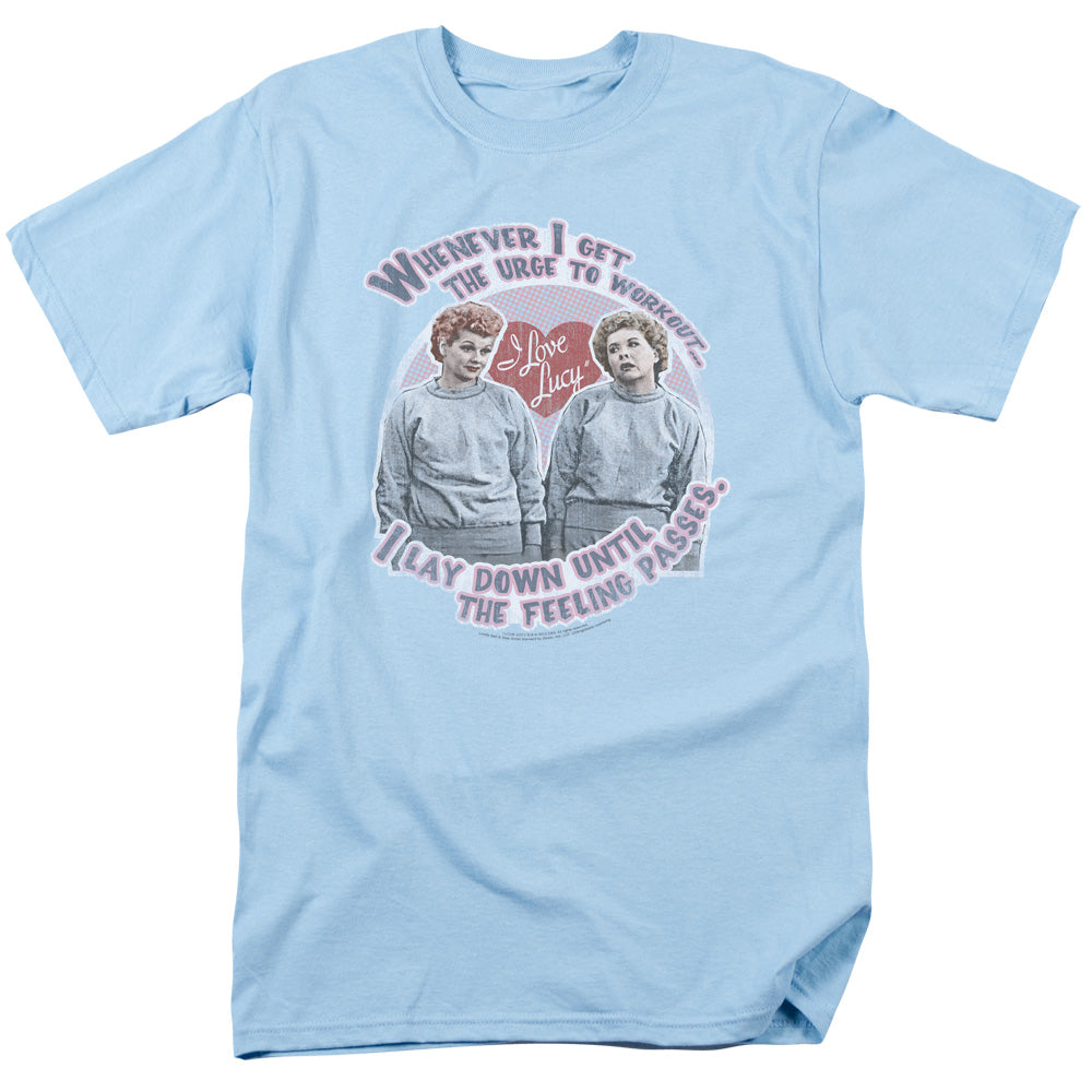 I LOVE LUCY/LUCYS WORKOUT - S/S ADULT 18/1 - LIGHT BLUE