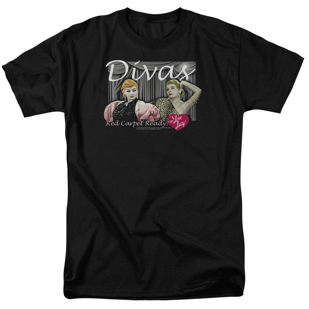 I LOVE LUCY/DIVAS - S/S ADULT 18/1 - BLACK