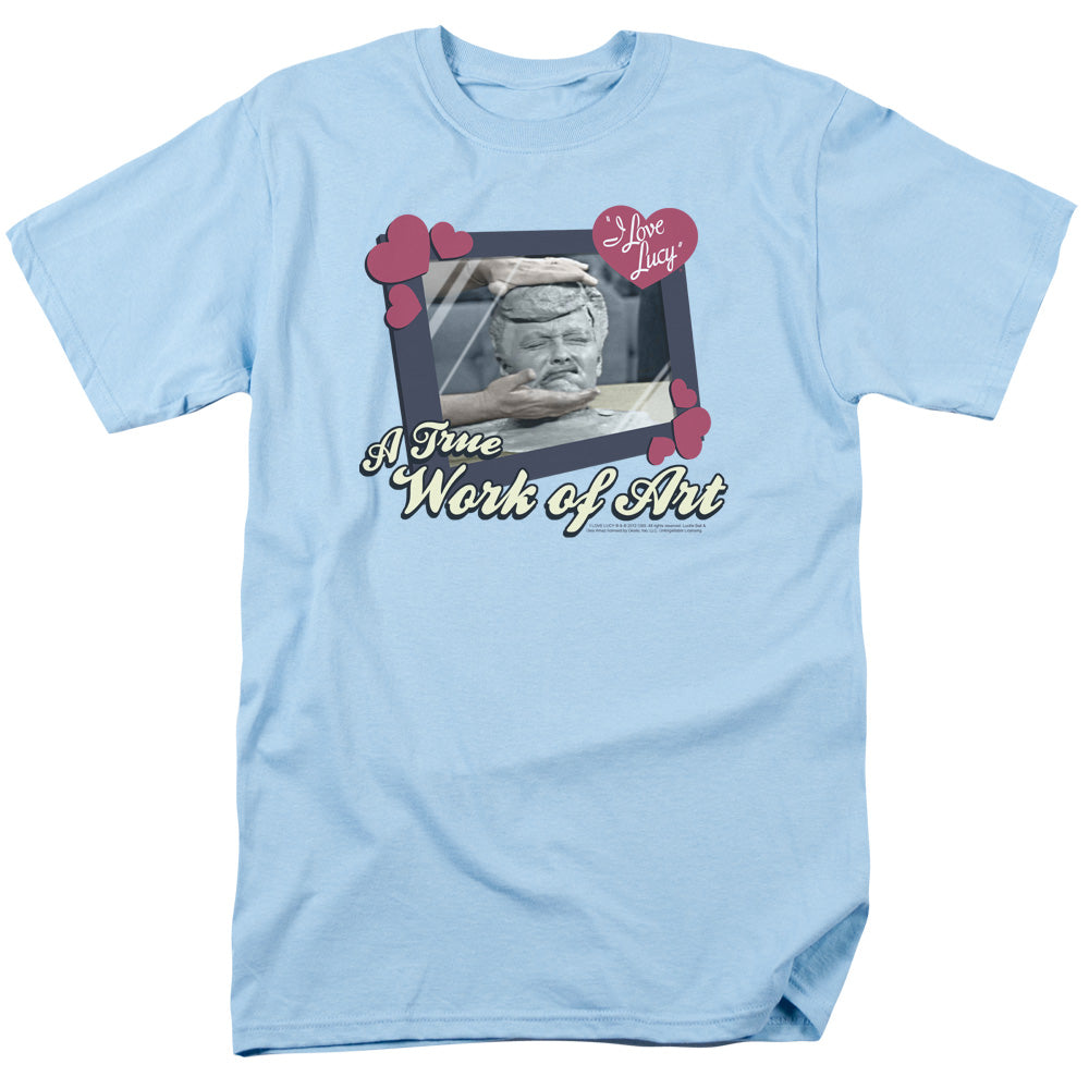 I LOVE LUCY/WORK OF ART - S/S ADULT 18/1 - LIGHT BLUE