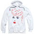 I LOVE LUCY/LINES FACE - ADULT PULLOVER HOODIE - WHITE