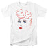 I LOVE LUCY/LINES FACE - S/S ADULT 18/1 - WHITE
