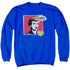 I LOVE LUCY/I LOVE WORHOL OMG - ADULT CREWNECK SWEATSHIRT - ROYAL BLUE