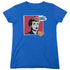 I LOVE LUCY/I LOVE WORHOL OMG - S/S WOMENS TEE - ROYAL BLUE