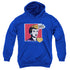 I LOVE LUCY/I LOVE WORHOL OMG - YOUTH PULLOVER HOODIE - ROYAL BLUE