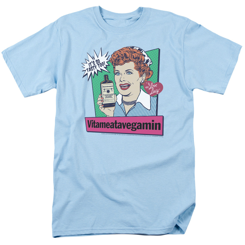 I LOVE LUCY/VITA COMIC - S/S ADULT 18/1 - LIGHT BLUE