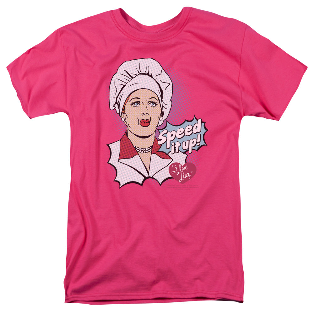 I LOVE LUCY/SPEED IT UP - S/S ADULT 18/1 - HOT PINK