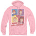 I LOVE LUCY/PANELS - ADULT PULLOVER HOODIE - PINK