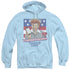 I LOVE LUCY/HEALTH CARE - ADULT PULLOVER HOODIE - LIGHT BLUE