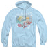 I LOVE LUCY/THE BEST PRESENT - ADULT PULLOVER HOODIE - LIGHT BLUE
