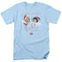 I LOVE LUCY/ANIMATED CHRISTMAS - S/S ADULT 18/1 - LIGHT BLUE