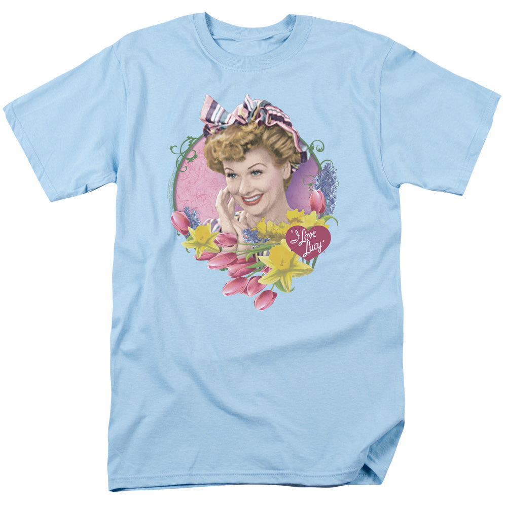 I LOVE LUCY/SPRINGTIME - S/S ADULT 18/1 - LIGHT BLUE
