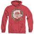 I LOVE LUCY/WREATH - ADULT HEATHER HOODIE - RED
