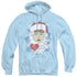 I LOVE LUCY/BEARD FLAKES - ADULT PULLOVER HOODIE - LIGHT BLUE