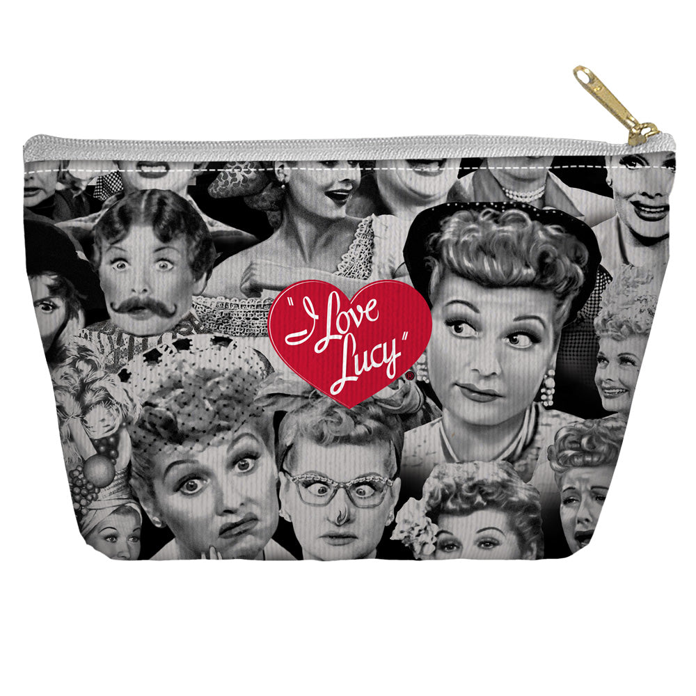 I LOVE LUCY/FACES - T-BOTTOM ACCESSORY POUCH