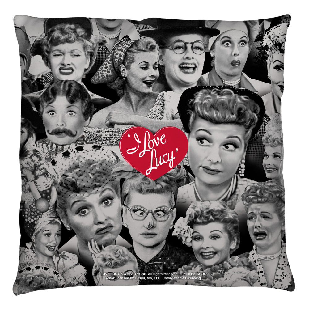 I LOVE LUCY/FACES - THROW PILLOW