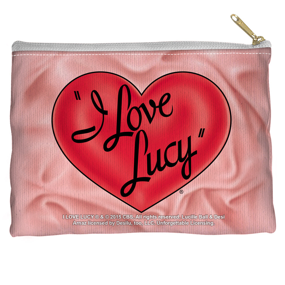 I LOVE LUCY/3D LOGO - STRAIGHT BOTTOM ACCESSORY POUCH