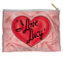 I LOVE LUCY/3D LOGO - STRAIGHT BOTTOM ACCESSORY POUCH