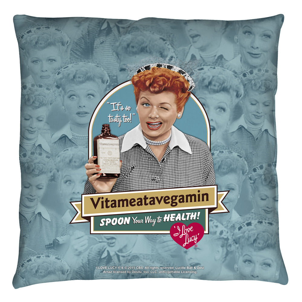 I LOVE LUCY/VITAMEATAVEGAMIN - THROW PILLOW