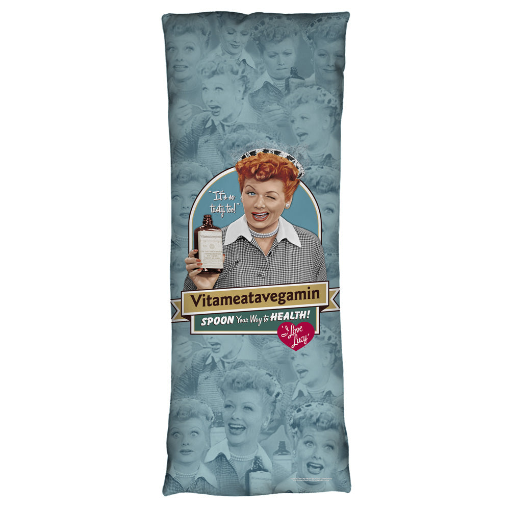 I LOVE LUCY/VITAMEATAVEGAMIN - MICROFIBER BODY PILLOW