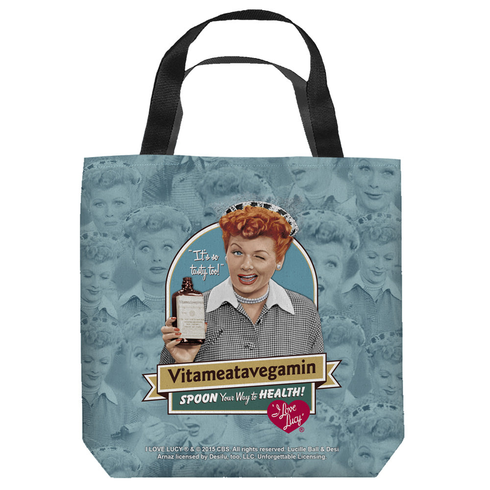 I LOVE LUCY/VITAMEATAVEGAMIN - TOTE BAG