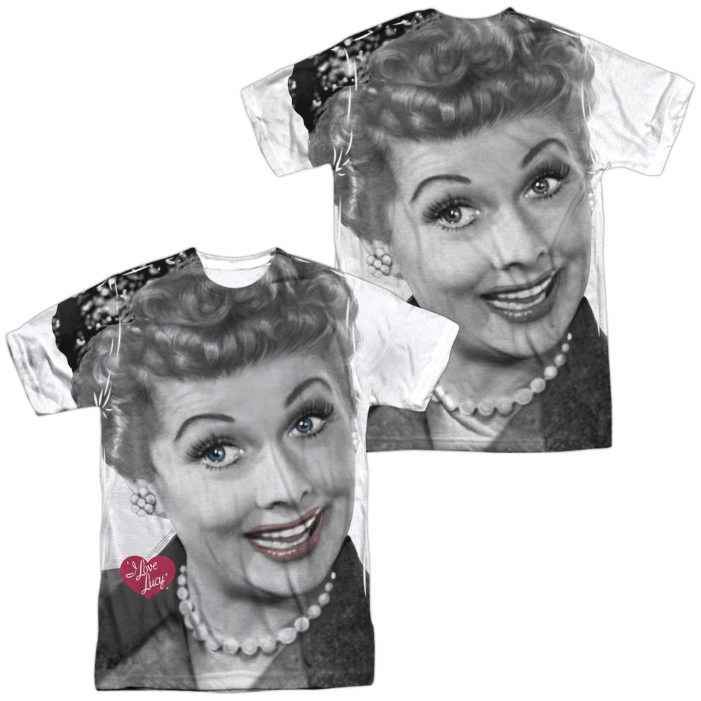 I LOVE LUCY/TIMELESS (FRONT/BACK PRINT) - S/S ADULT POLY CREW - MULTI