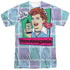 I LOVE LUCY/ALL OVER VITA COMIC (FRONT/BACK PRINT) - S/S ADULT POLY CREW - MULTI