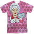 I LOVE LUCY/ALL OVER SPEED IT UP (FRONT/BACK PRINT) - S/S ADULT POLY CREW - MULTI