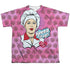 I LOVE LUCY/ALL OVER SPEED IT UP (FRONT/BACK PRINT) - S/S YOUTH POLY CREW - MULTI