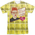 I LOVE LUCY/WARM ALL OVER (FRONT/BACK PRINT) - S/S ADULT POLY CREW - MULTI
